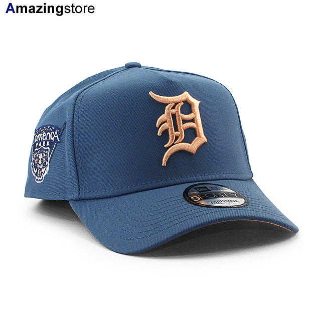 ニューエラ キャップ 9FORTY デトロイト タイガース MLB COMERICA PARK PEACH BOTTOM A-FRAME SNAPBACK CAP F BLUE