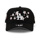 ニューエラ キャップ 9FORTY ロサンゼルス ドジャース MLB TOKYO SERIES SAKURA PINK BOTTOM A-FRAME SNAPBACK CAP BLACK