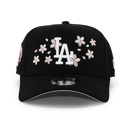 ニューエラ キャップ 9FORTY ロサンゼルス ドジャース MLB TOKYO SERIES SAKURA PINK BOTTOM A-FRAME SNAPBACK CAP BLACK