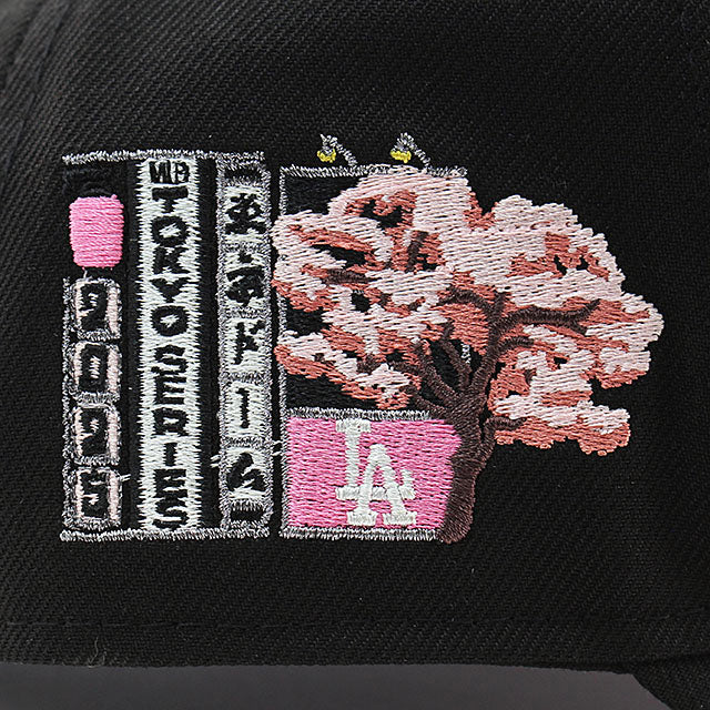 ニューエラ キャップ 9FORTY ロサンゼルス ドジャース MLB TOKYO SERIES SAKURA PINK BOTTOM A-FRAME SNAPBACK CAP BLACK
