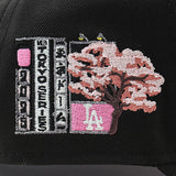 ニューエラ キャップ 9FORTY ロサンゼルス ドジャース MLB TOKYO SERIES SAKURA PINK BOTTOM A-FRAME SNAPBACK CAP BLACK