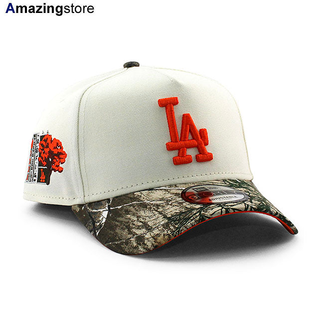 ニューエラ キャップ 9FORTY ロサンゼルス ドジャース MLB TOKYO SERIES ORANGE BOTTOM A-FRAME SNAPBACK CAP CREAM