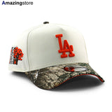 ニューエラ キャップ 9FORTY ロサンゼルス ドジャース MLB TOKYO SERIES ORANGE BOTTOM A-FRAME SNAPBACK CAP CREAM