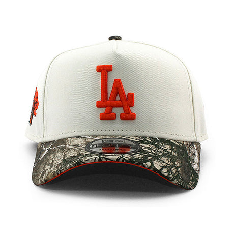 ニューエラ キャップ 9FORTY ロサンゼルス ドジャース MLB TOKYO SERIES ORANGE BOTTOM A-FRAME SNAPBACK CAP CREAM