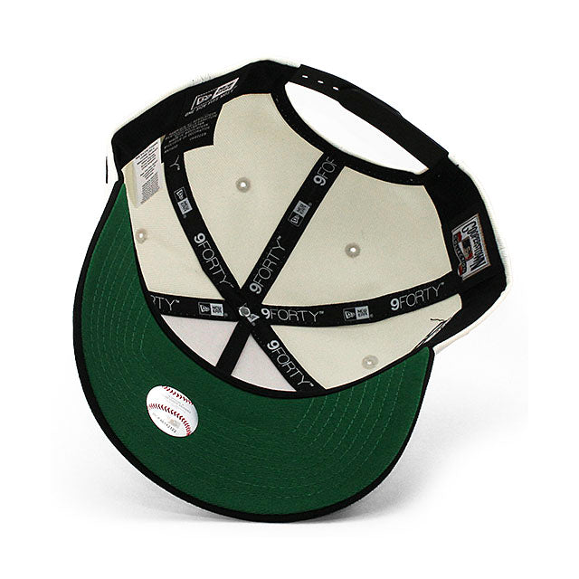 ニューエラ キャップ 9FORTY シカゴ ホワイトソックス MLB 1991 INAUGURAL YEAR GREEN BOTTOM A-FRAME SNAPBACK CAP CREAM