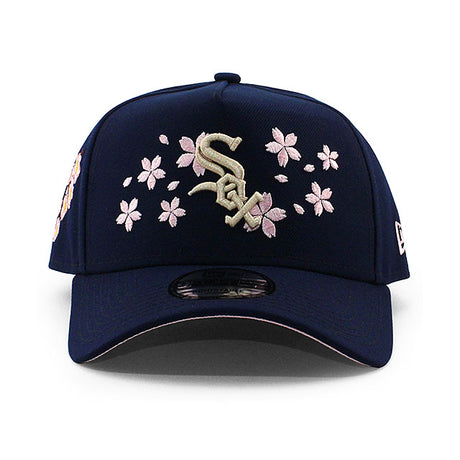 ニューエラ キャップ 9FORTY シカゴ ホワイトソックス MLB SAKURA PINK BOTTOM A-FRAME SNAPBACK CAP NAVY