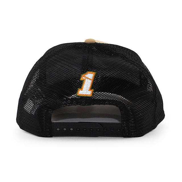 ニューエラ メッシュキャップ 9FORTY ナスカー ロス チャステイン BUSCH LIGHT A-FRAME TRUCKER MESH CAP KHAKI