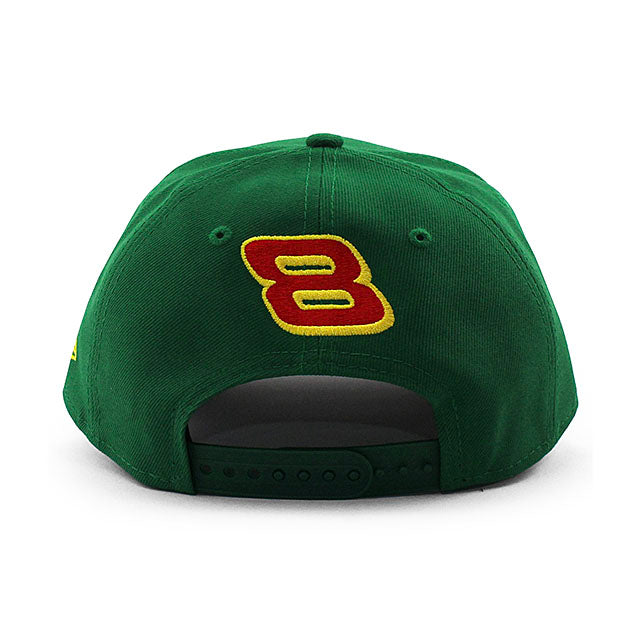 ニューエラ キャップ 9FORTY ナスカー デイル アーンハート ジュニア SUN DROP A-FRAME SNAPBACK CAP GREEN