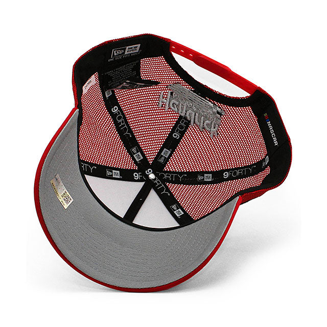 ニューエラ メッシュキャップ 9FORTY ナスカー ケン シュレイダー BUDWEISER A-FRAME TRUCKER MESH CAP RED