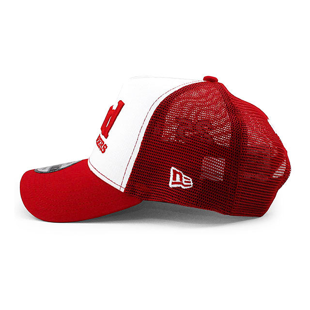 ニューエラ メッシュキャップ 9FORTY ナスカー ケン シュレイダー BUDWEISER A-FRAME TRUCKER MESH CAP RED
