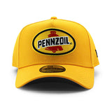 ニューエラ キャップ 9FORTY ナスカー ジョーイ ロガーノ PENNZOIL A-FRAME SNAPBACK CAP GOLD