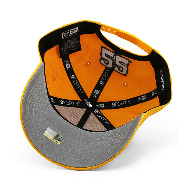 ニューエラ キャップ 9FORTY ナスカー ジョーイ ロガーノ PENNZOIL A-FRAME SNAPBACK CAP GOLD