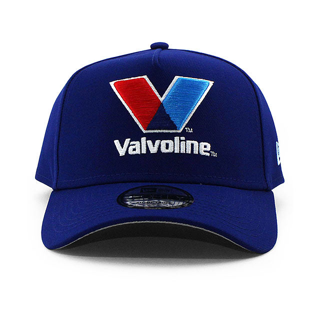 ニューエラ キャップ 9FORTY ナスカー カイル ラーソン VALVOLINE A-FRAME SNAPBACK CAP BLUE