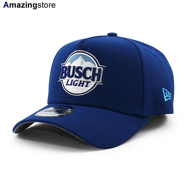 ニューエラ キャップ 9FORTY ナスカー ロス チャステイン BUSCH LIGHT A-FRAME SNAPBACK CAP BLUE
