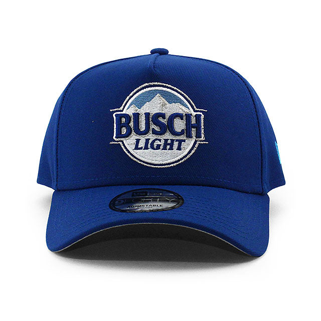 ニューエラ キャップ 9FORTY ナスカー ロス チャステイン BUSCH LIGHT A-FRAME SNAPBACK CAP BLUE