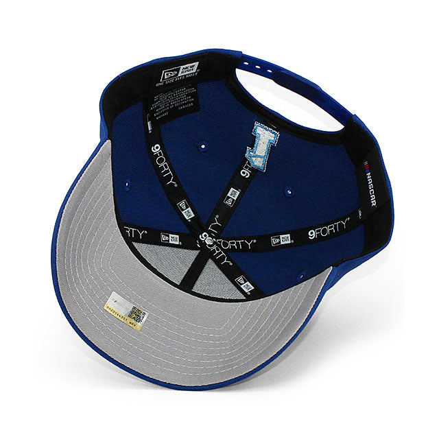 ニューエラ キャップ 9FORTY ナスカー ロス チャステイン BUSCH LIGHT A-FRAME SNAPBACK CAP BLUE