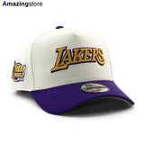 ニューエラ キャップ 9FORTY ロサンゼルス レイカーズ 2000 NBA FINALS GREY BOTTOM A-FRAME SNAPBACK CAP CREAM