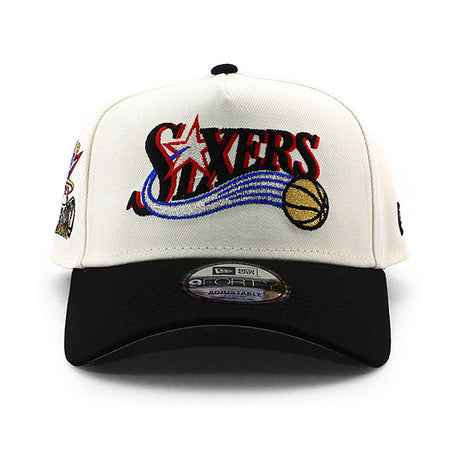 ニューエラ キャップ 9FORTY フィラデルフィア 76ERS NBA 2002 ALL STAR GREY BOTTOM A-FRAME SNAPBACK CAP CREAM
