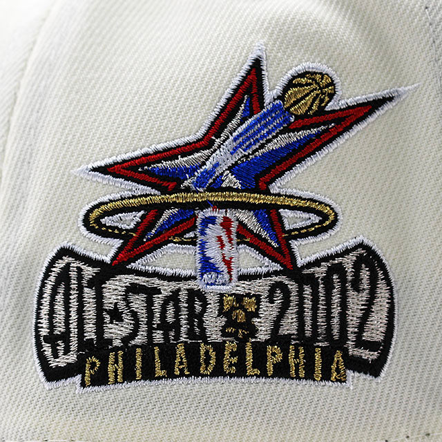ニューエラ キャップ 9FORTY フィラデルフィア 76ERS NBA 2002 ALL STAR GREY BOTTOM A-FRAME SNAPBACK CAP CREAM