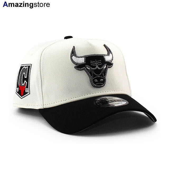 ニューエラ キャップ 9FORTY シカゴ ブルズ NBA 1966 INAUGURAL SEASON GREY BOTTOM A-FRAME SNAPBACK CAP CREAM