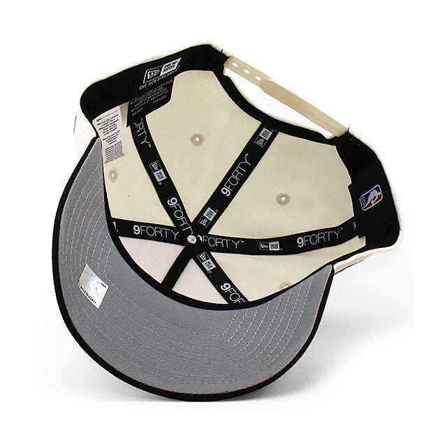 ニューエラ キャップ 9FORTY シカゴ ブルズ NBA 1966 INAUGURAL SEASON GREY BOTTOM A-FRAME SNAPBACK CAP CREAM