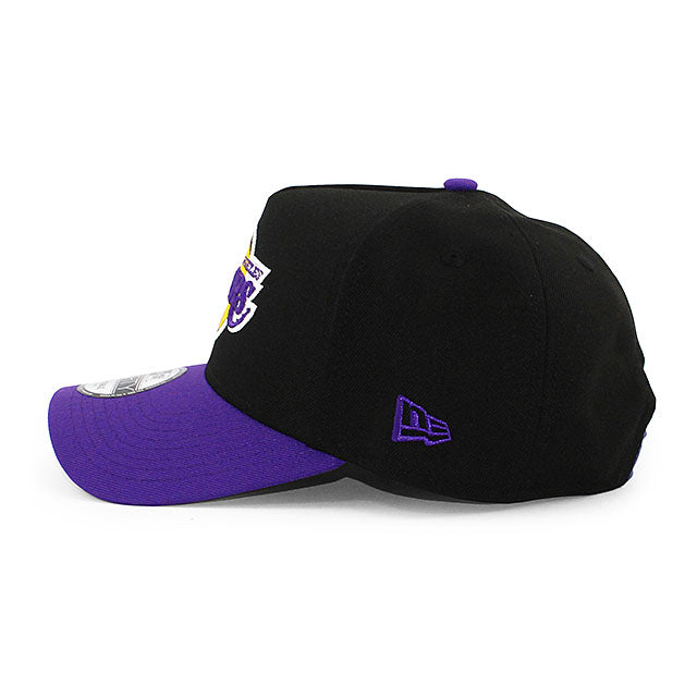 ニューエラ キャップ 9FORTY ロサンゼルス レイカーズ 2000 NBA FINALS GREY BOTTOM A-FRAME SNAPBACK CAP BLACK