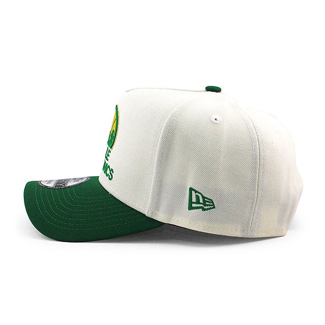 ニューエラ キャップ 9FORTY シアトル スーパーソニックス NBA 25TH GREY BOTTOM A-FRAME SNAPBACK CAP CREAM