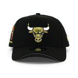 ニューエラ キャップ 9FORTY シカゴ ブルズ NBA 3TIMES WORLD CHAMPS GREY BOTTOM A-FRAME SNAPBACK CAP BLACK