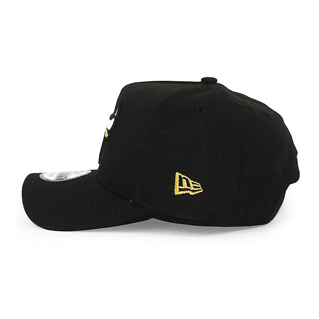 ニューエラ キャップ 9FORTY シカゴ ブルズ NBA 3TIMES WORLD CHAMPS GREY BOTTOM A-FRAME SNAPBACK CAP BLACK
