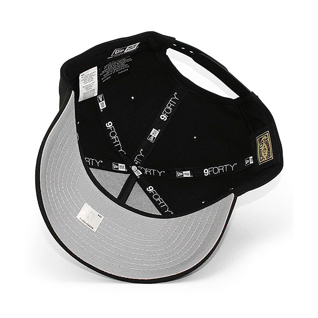 ニューエラ キャップ 9FORTY シカゴ ブルズ NBA 40TH GREY BOTTOM A-FRAME SNAPBACK CAP BLACK