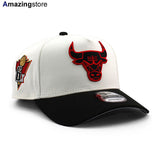 ニューエラ キャップ 9FORTY シカゴ ブルズ NBA 6X CHAMPIONS GREY BOTTOM A-FRAME SNAPBACK CAP CREAM