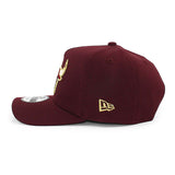 ニューエラ キャップ 9FORTY シカゴ ブルズ NBA 6X CHAMPIONS GREY BOTTOM A-FRAME SNAPBACK CAP MAROON