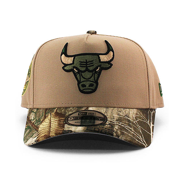 ニューエラ キャップ 9FORTY シカゴ ブルズ NBA 6X CHAMPIONS GREY BOTTOM A-FRAME SNAPBACK CAP CAMEL