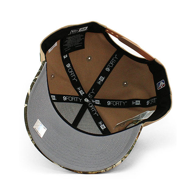 ニューエラ キャップ 9FORTY シカゴ ブルズ NBA 6X CHAMPIONS GREY BOTTOM A-FRAME SNAPBACK CAP CAMEL