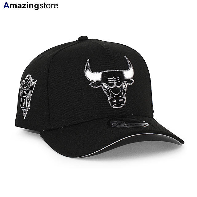 ニューエラ キャップ 9FORTY シカゴ ブルズ NBA 6X CHAMPIONS GREY BOTTOM A-FRAME SNAPBACK CAP BLACK