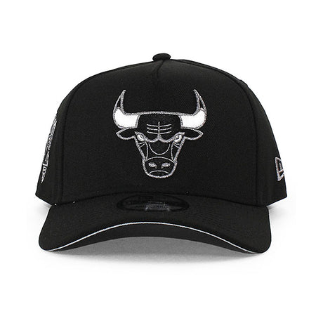 ニューエラ キャップ 9FORTY シカゴ ブルズ NBA 6X CHAMPIONS GREY BOTTOM A-FRAME SNAPBACK CAP BLACK