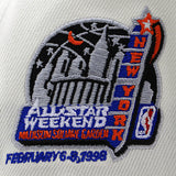 ニューエラ キャップ 9FORTY ニューヨーク ニックス NBA 1998 ALL STAR GREY BOTTOM A-FRAME SNAPBACK CAP CREAM