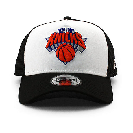 ニューエラ メッシュキャップ 9FORTY ニューヨーク ニックス NBA A-FRAME TRUCKER MESH CAP BLACK