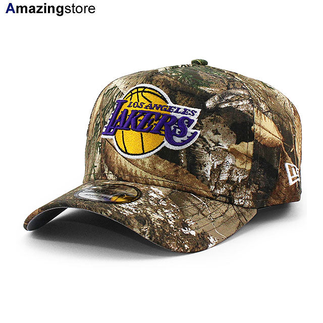 ニューエラ キャップ 9FORTY ロサンゼルス レイカーズ NBA A-FRAME SNAPBACK CAP REAL TREE CAMO