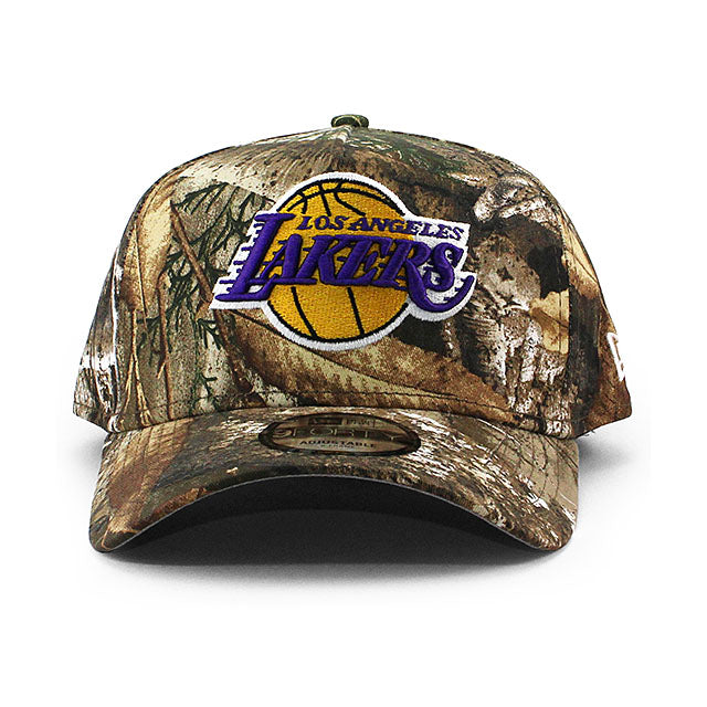 ニューエラ キャップ 9FORTY ロサンゼルス レイカーズ NBA A-FRAME SNAPBACK CAP REAL TREE CAMO