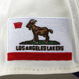 ニューエラ キャップ 9FORTY ロサンゼルス レイカーズ NBA GOAT GREY BOTTOM A-FRAME SNAPBACK CAP CREAM