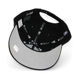 ニューエラ キャップ 9FORTY ロサンゼルス レイカーズ NBA LA GREY BOTTOM A-FRAME SNAPBACK CAP BLACK