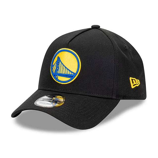 ニューエラ 海外取寄 キャップ 9FORTY ゴールデンステイト ウォリアーズ NBA A-FRAME SNAPBACK CAP BLACK