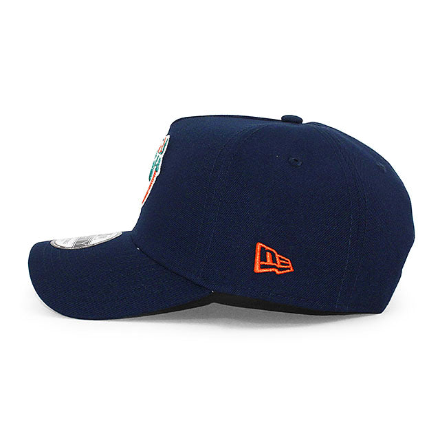 ニューエラ キャップ 9FORTY マイアミ ドルフィンズ NFL 25TH GREY BOTTOM A-FRAME SNAPBACK CAP NAVY