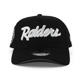 ニューエラ キャップ 9FORTY ラスベガス レイダース NFL 50TH GREY BOTTOM A-FRAME SNAPBACK CAP BLACK