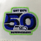 ニューエラ キャップ 9FORTY シアトル シーホークス NFL 50TH GREY BOTTOM A-FRAME SNAPBACK CAP CREAM