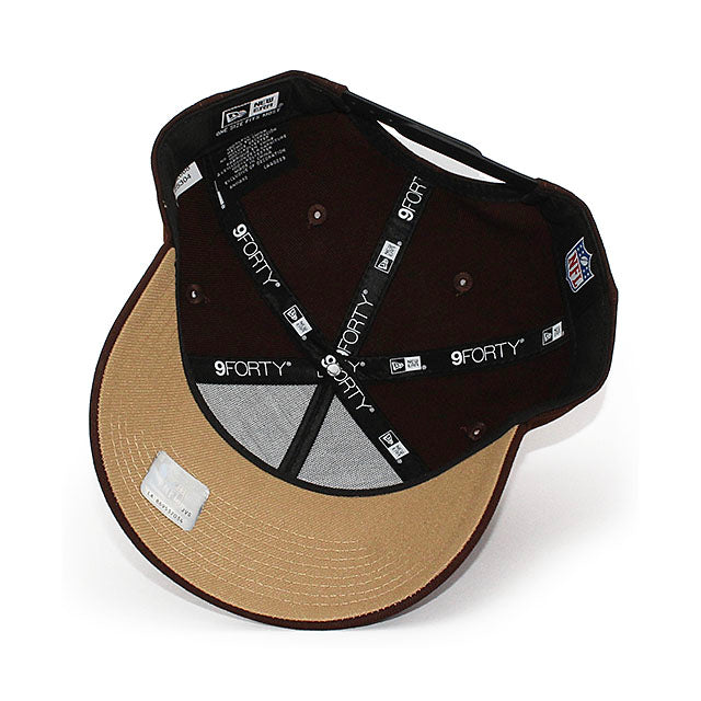ニューエラ キャップ 9FORTY マイアミ ドルフィンズ NFL BURNT WOOD A-FRAME SNAPBACK CAP BROWN