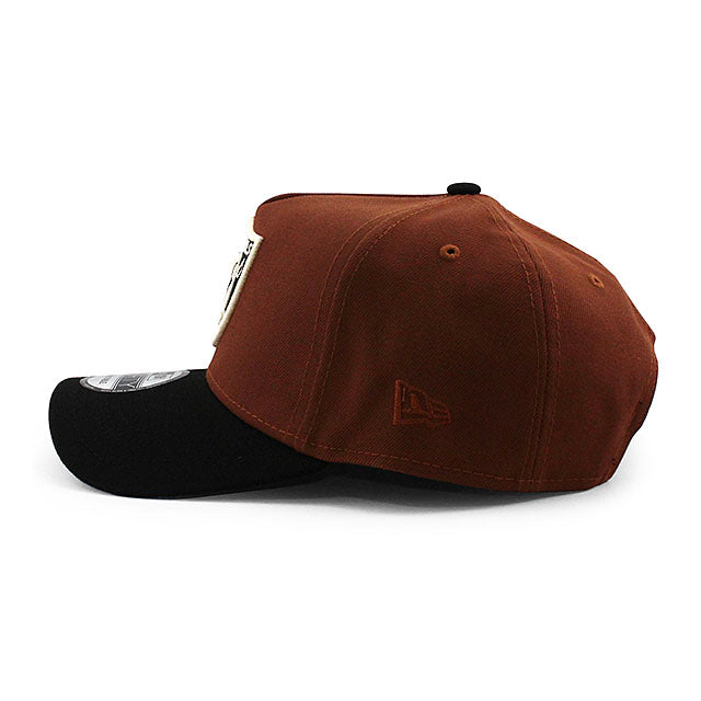 ニューエラ キャップ 9FORTY スベガス レイダース NFL SUPER BOWL XVIII GREY BOTTOM A-FRAME SNAPBACK CAP BROWN