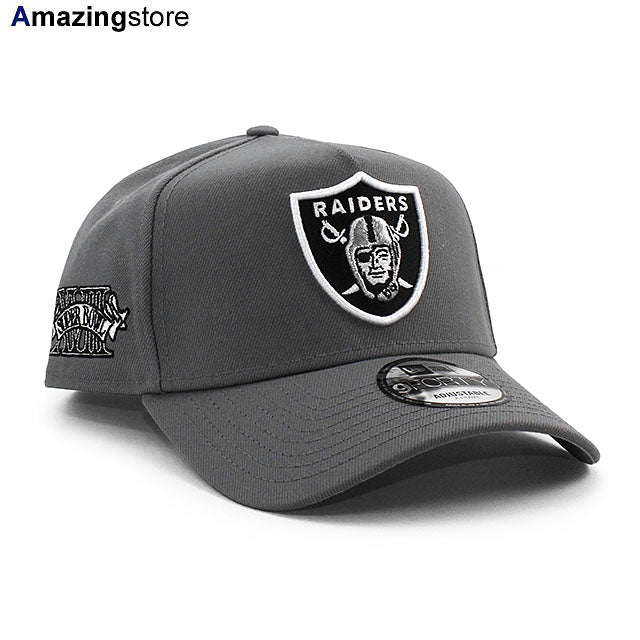 ニューエラ キャップ 9FORTY スベガス レイダース NFL SUPER BOWL XVIII GREY BOTTOM A-FRAME SNAPBACK CAP GRAY