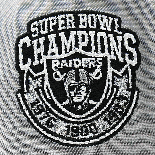 ニューエラ キャップ 9FORTY ラスベガス レイダース NFL 3X SUPER BOWL CHAMPIONS GREY BOTTOM A-FRAME SNAPBACK CAP GRAY